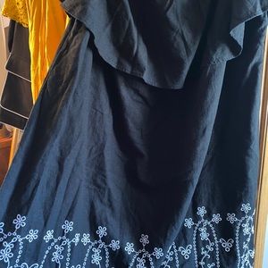 OLD NAVY plus Black embroidered mini dress